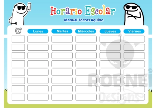 Flork boy Horario Escolar